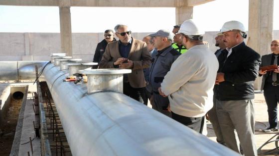 المحافظ يتابع مراحل تقدم العمل في مشروع محطة المعالجة في الحيرة