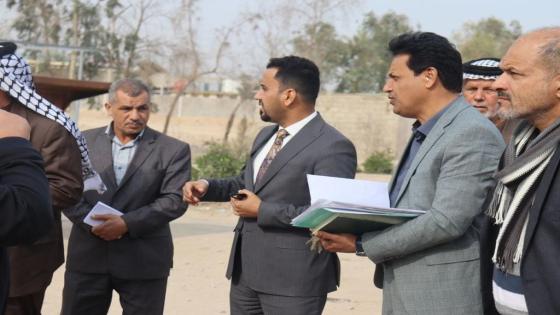 قائممقام قضاء النجف يترأس لجنة الكشف الموقعي لبوابة النجف الشمالية.