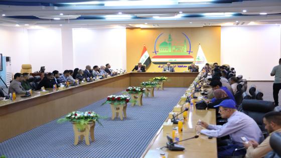 دعما للمبادرة الوطنية الزراعية ،ديوان المحافظة يحتضن إجتماعاً خاصاً لمدراء إعلام الدوائر