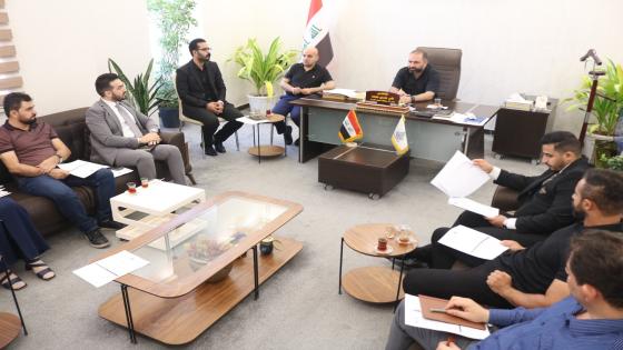 مناقشة استكمال أتمتة عمل الوردات مع الجهة المشرفة والمنفذة للمشروع