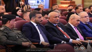 محافظ النجف الأشرف يشارك في مؤتمر محطات الوزن المحورية الذي نظمته وزارة الإعمار