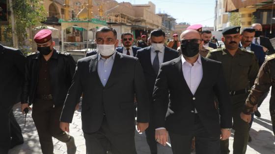 المحافظ يستقبل محافظ البنك المركزي لمناقشة التعاون المشترك ولنقل تجربة شارع المتنبي لاحد شوارع المدينة القديمة