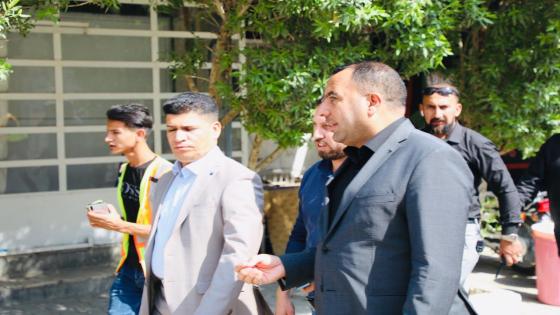 النائب الاول ” يؤكد ان الأرصفة والشوارع العامة ملك الجميع ولا يحق لأي احد التجاوز عليها .