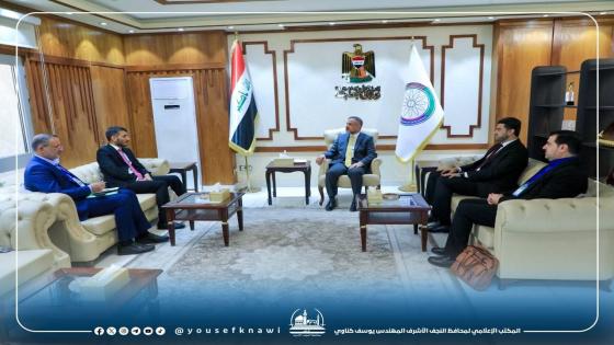 بغية الحد من أزمتي السكن والازدحامات …………… محافظ النجف الاشرف يلتقي نائب رئيس الوزراء لإيجاد الحلول الناجعة