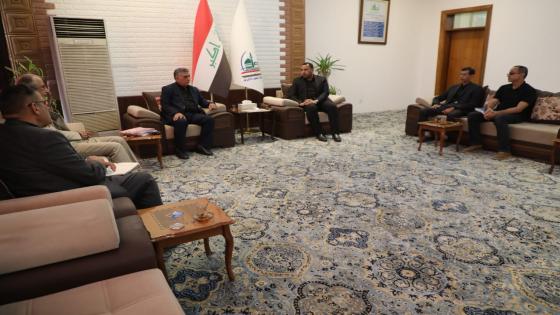 النائب الأول لمحافظ النجف يترأس اجتماعاً للجنة التعويضات الخاصة بطرق الموت (عباسية حريه، ومناذرة _مشخاب)