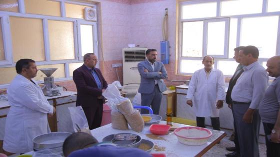 لغرض متابعته عملية تسويق محصول الحنطة في عموم مراكز التسويق الكرعاوي يجري جولة ميدانية الى سايلوات المحافظة