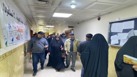 الجزائري يتفقد في مستشفى المناذرة العام لمتابعة الواقع الصحي و الخدمي