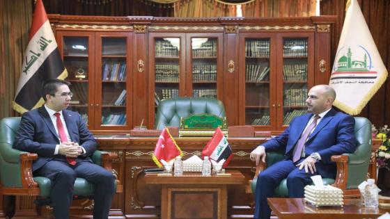 محافظ النجف الاشرف يعلن تعيين قنصل للجمهورية التركية في النجف تمهيداً لإفتتاح القنصلية.