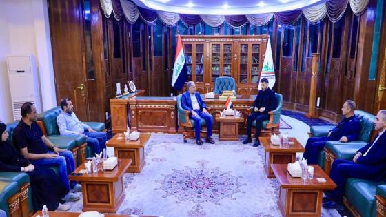 المحافظ يستقبل مدير عام شركة تعبئة وخدمات الغاز ويؤكد: النجف الاشرف تحتاج إلى تعاون ودعم وإسناد خاصة في الزيارات والمناسبات