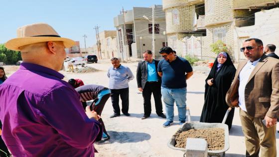 الكرعاوي” يوجه بتشكيل لجنة تحقيقة لمحاسبة المقصرين في مشروع اكساء شوارع حي الوفاء