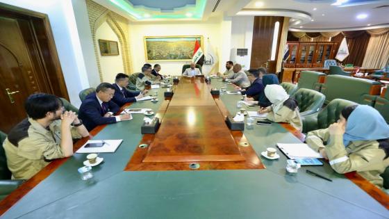 الوائلي يستقبل المدير العام لشركة (POWERCHINA) الصينية والوفد المرافق له