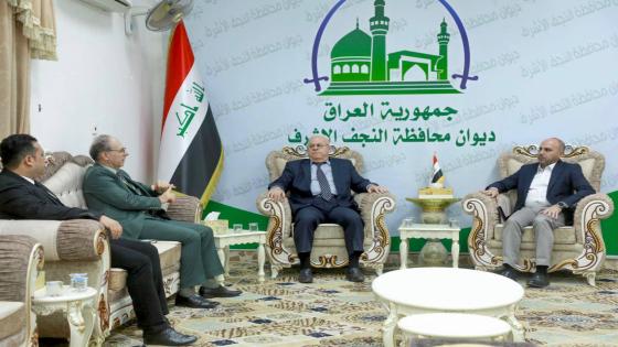 محافظ النجف يستقبل وفد مؤتمر القمة الثقافي العربي