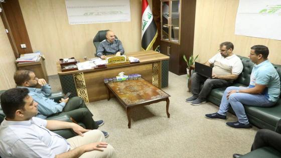 المحافظ يعقد إجتماعاً في هيأة الإعمار لمتابعة تقدم المشاريع