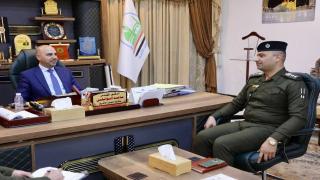 الوائلي يستقبل مدير الدفاع المدني ويبحث سبل الإرتقاء بعمل الدائرة