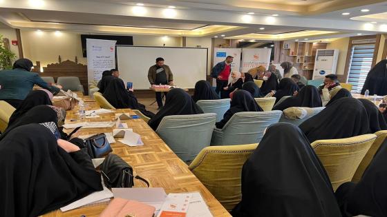 تكريم باحثي وباحثات دائرة حماية المرأة في النجف الأشرف.
