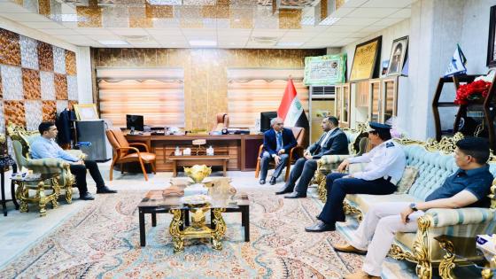 الكرعاوي ” يوجه بأستحداث شوارع موازية للشوارع الرئيسية القريبة من فلكة المطار