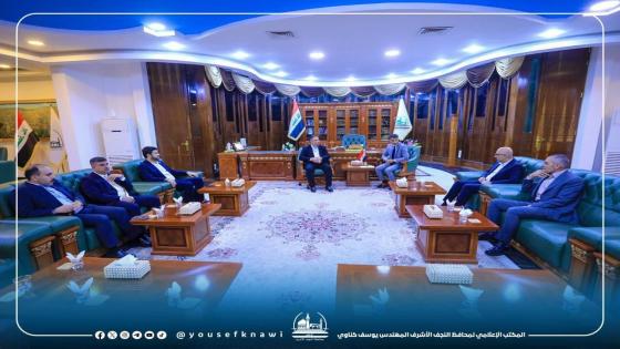 المحافظ خلال اجتماعه بمدير عام شركة ادارة المطارات والملاحة: المطار لن يكون إلا لأهل النجف ونحن عازمون على جعله واجهة تليق بالمحافظة وأهلها الكرام