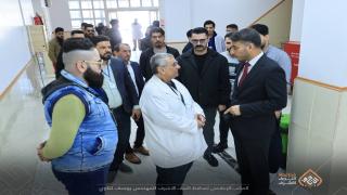 محافظ النجف الأشرف يتفقد مركز الفرات الأوسط للديلزة البريتونية