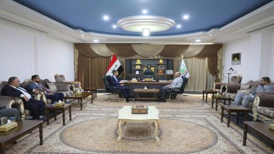 محافظ النجف يستقبل الوكيل الأقدم لوزارة المالية
