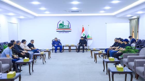 المحافظ : دعمنا لنادي النجف الرياضي يهدف لتعزيز القدرة التنافسية للنادي وتحقيق نتائج متميزة