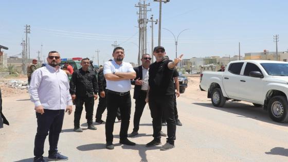 الجزائري يجري جولة ميدانية لطريق يا حسين ويوجه بلدية النجف بازالة التجاوزات من على المناطق الزراعية وطريق الزائرين