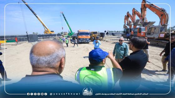 المحافظ يتفقد مشروع الطريق القوسي الجنوبي