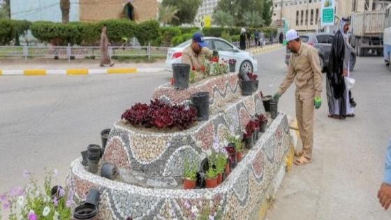 العتبة العلوية تواصل حملتها المباشرة لتأهيل الشوارع الرئيسية المؤدية الى مرقد أمير المؤمنين (عليه السلام)