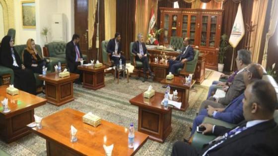 المحافظ يستقبل رئيس بعثة المنظمة الدولية للهجرة في العراق