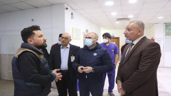 المحافظ يتفقد بصورة مفاجئة مستشفى الحكيم والزهراء ليلاً