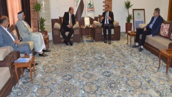 الكرعاوي يستقبل مدير دائرة صيانة مشاريع الري والبزل في وزارة الموارد المائية