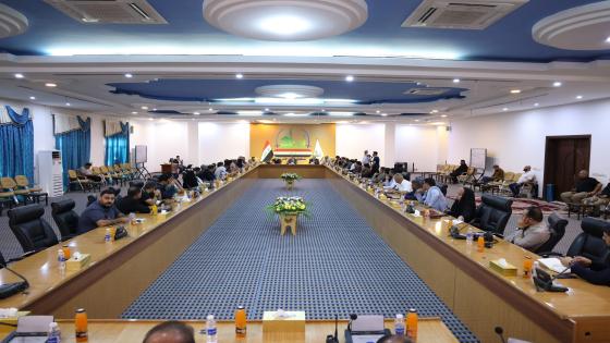 الإعلام والإتصال الحكومي في النجف الاشرف يحتضن إجتماع مدراء إعلام الدوائر لإطلاق حملة ( نحو نجف خالية من الأمية)