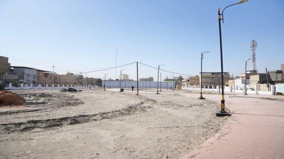 بلدية النجف : اعمال إنشاء متنزه حي الحسين العائلي تسير بوتيرة متصاعدة