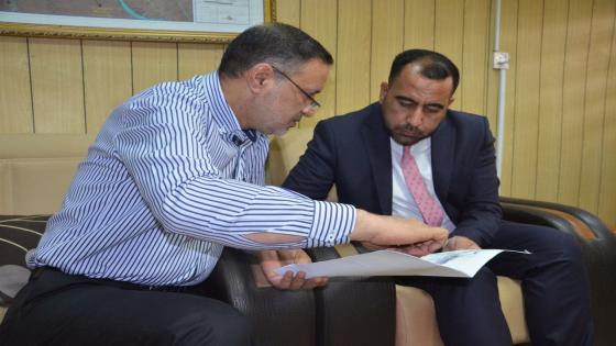 الكرعاوي ” يناقش مع هيئة الاعمار موازنه 2019والخاصة بالمشاريع الخدمية في المحافظة