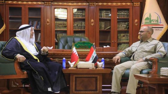 المحافظ يستقبل القنصل العام لمملكة البحرين في النجف الأشرف