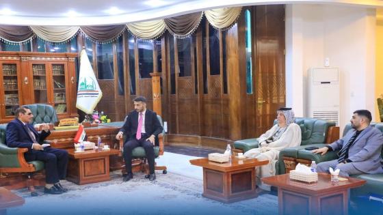 المحافظ يستقبل رئيس مؤسسة السجناء العراقيين