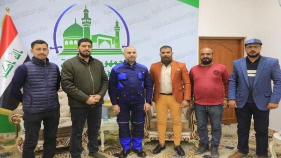 ممثلوا العقود في دوائر المحافظة يقدمون الشكر والعرفان لمحافظ النجف الأشرف.