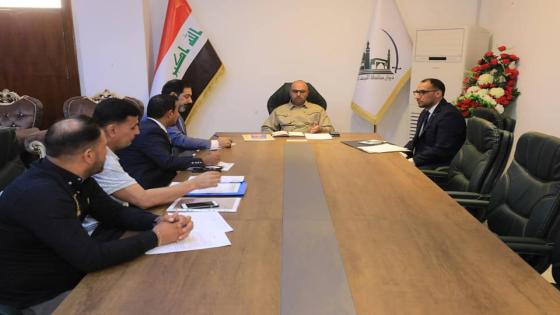 المحافظ يترأس اجتماعا للجنة المكلفة بحل الازمة المالية لنادي النجف ودراسة سبل تطوير النادي وتوفير الدعم المادي له