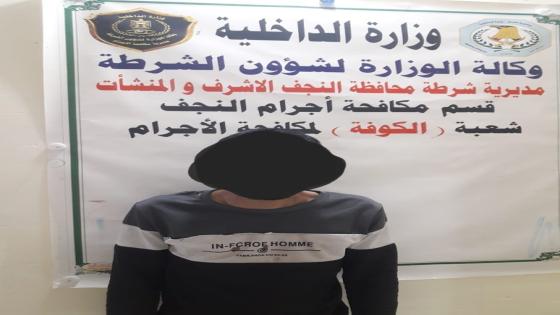 اخطر عصابة لسرقة السيارات والدرجات النارية في قبضة شرطة النجف.