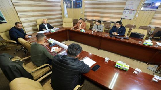 المحافظ: يرأس إجتماعاً في هيئة الإعمار لمناقشة التصاميم التكميلية لمشروع المدخل الشمالي