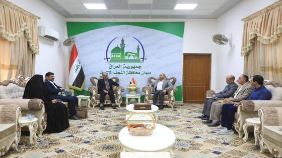 محافظ النجف الأشرف يرأس إجتماع مناقشة الواقع الإداري والمالي