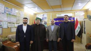 المحافظ يزور المؤسسة العليا للمواكب الحسينية ويلتقي أمينها العام