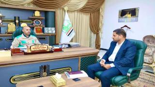 محافظ النجف الاشرف يلتقي مدير الاتصالات والمعلومات