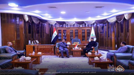 المحافظ يستقبل رئيس جامعة الكوفة لبحث التعاون المشترك في قطاع التعليم