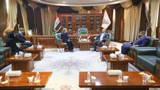 محافظ النجف الأشرف يستقبل سفيرة مملكة السويد لدى العراق