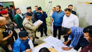  ‎النائب الاول لمحافظ النجف  ” يوجه مرور النجف بتطبيق القانون المروري على المخالفين .