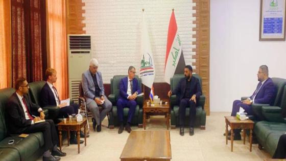 الكرعاوي يستقبل القائم بالاعمال الهولندي في العراق ويناقشان جملة من الموضوعات