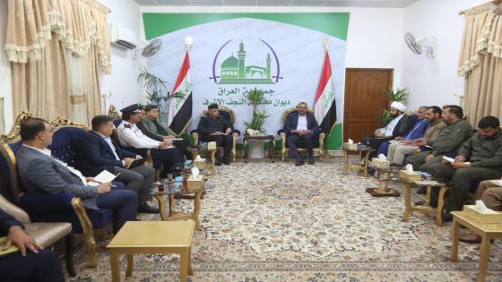 المحافظ وقائد الشرطة يناقشان اخر مستجدات الواقع الأمني في المحافظة