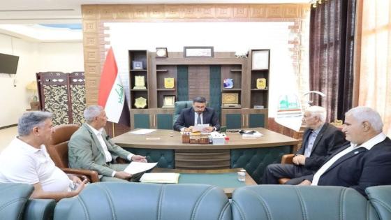 الكرعاوي يلتقي مجموعة من الرواد الرياضيين ويوجه بالنظر بمطالبهم