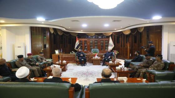 محافظ النجف الأشرف يستقبل رئيس الهيئة العليا للحج والعمرة والقيادات الإمنية