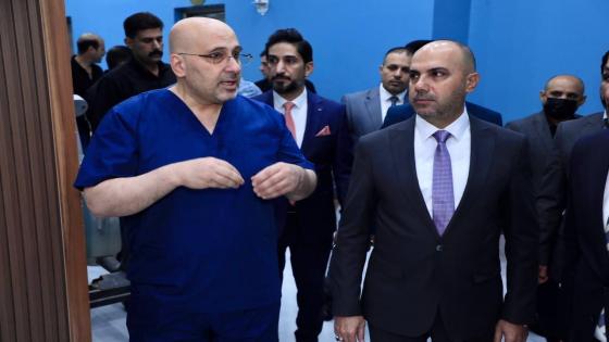 محافظ النجف الأشرف يتفقد مركز النجف لجراحة القلب والتداخل القسطاري